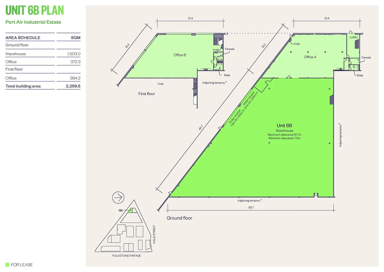 1A Hale St, BOTANY for lease Floor Plan- Image 1 of 1