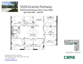5550 Granite Pky, Plano, TX for lease Floor Plan- Image 1 of 1
