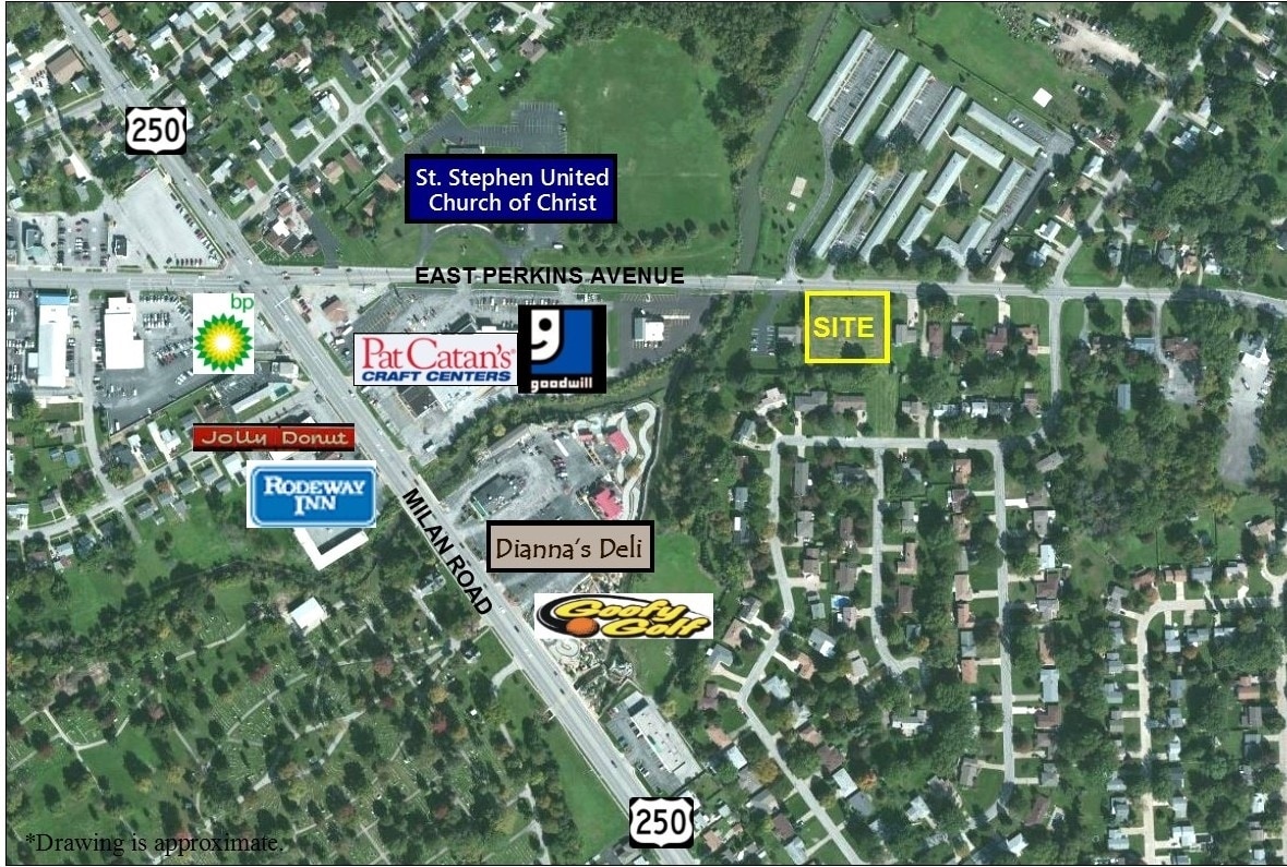 1200 E Perkins Ave, Sandusky, OH for sale Aerial- Image 1 of 3