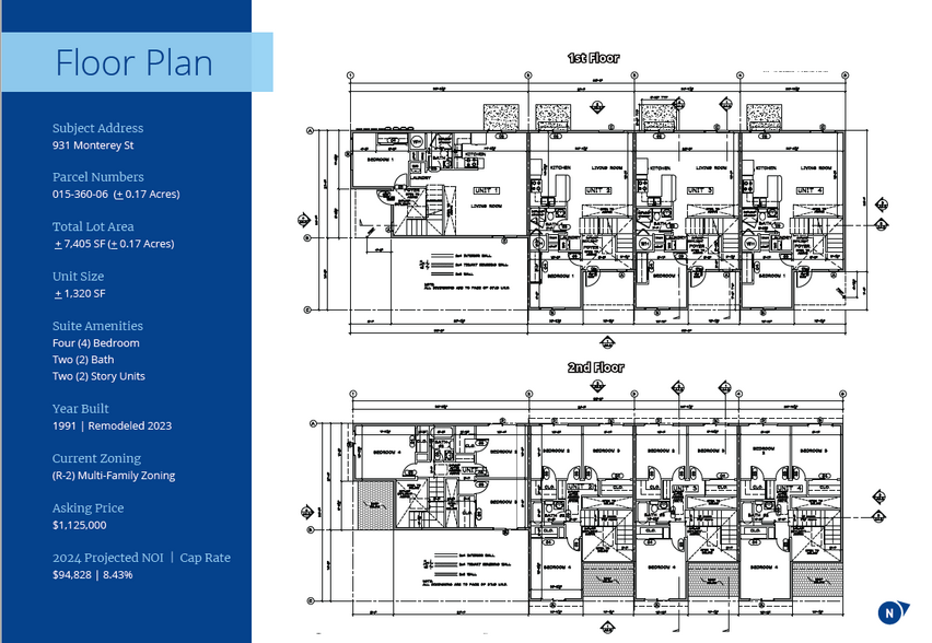 931 Monterey St, Bakersfield, CA for sale - Floor Plan - Image 2 of 24