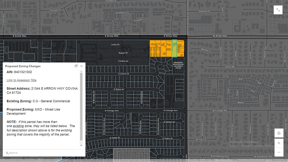 21344 E Arrow Hwy, Covina, CA à vendre - Plan de site - Image 2 de 5