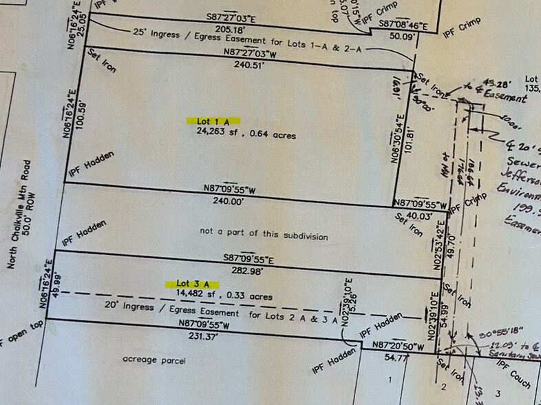 147 N Chalkville Rd, Trussville, AL à vendre - Plan cadastral - Image 2 de 2