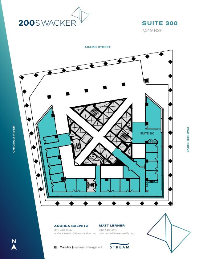 200 S Wacker Dr, Chicago, IL for lease Floor Plan- Image 1 of 1