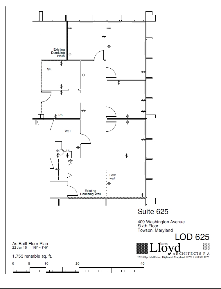 409 Washington Ave, Towson, MD for lease Floor Plan- Image 1 of 1