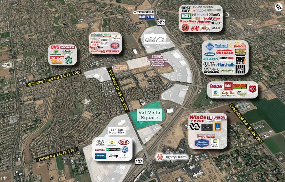 SEC Pecos Rd & Val Vista Dr, Gilbert, AZ for lease - Building Photo - Image 1 of 8