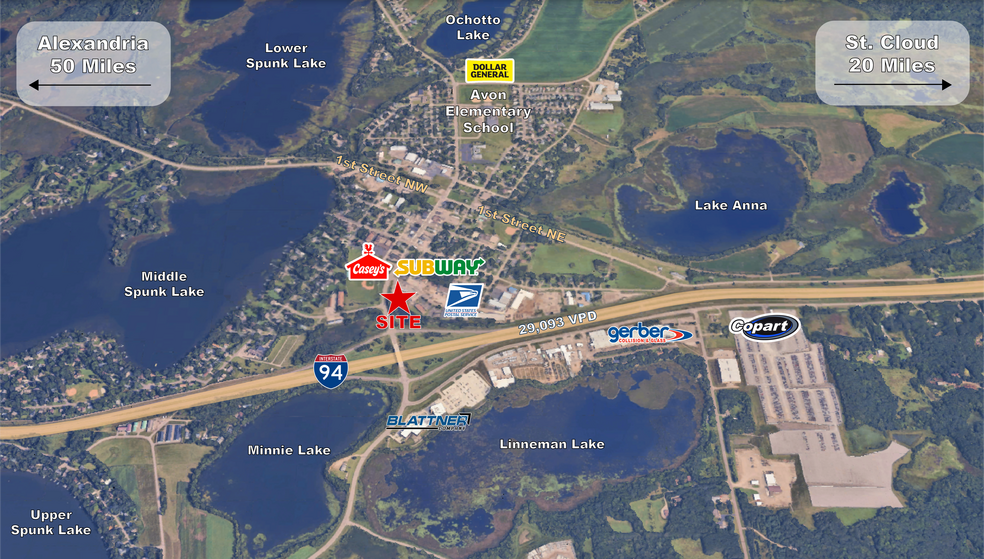 304 Blattner Dr, Avon, MN for sale - Aerial - Image 2 of 2