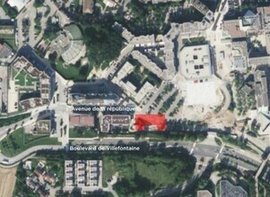 Villefontaine - Aerial  map view