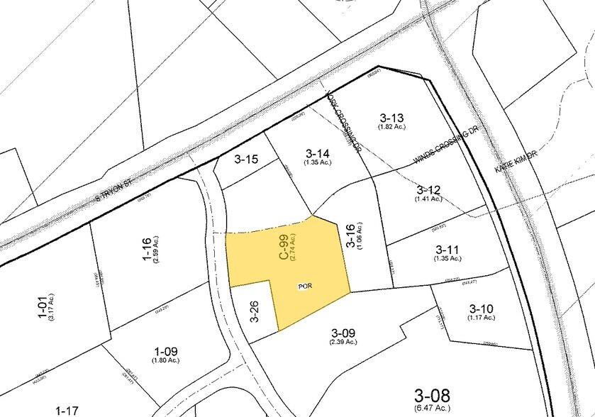 10965 Winds Crossing Dr, Charlotte, NC à louer - Plan cadastral - Image 2 de 26