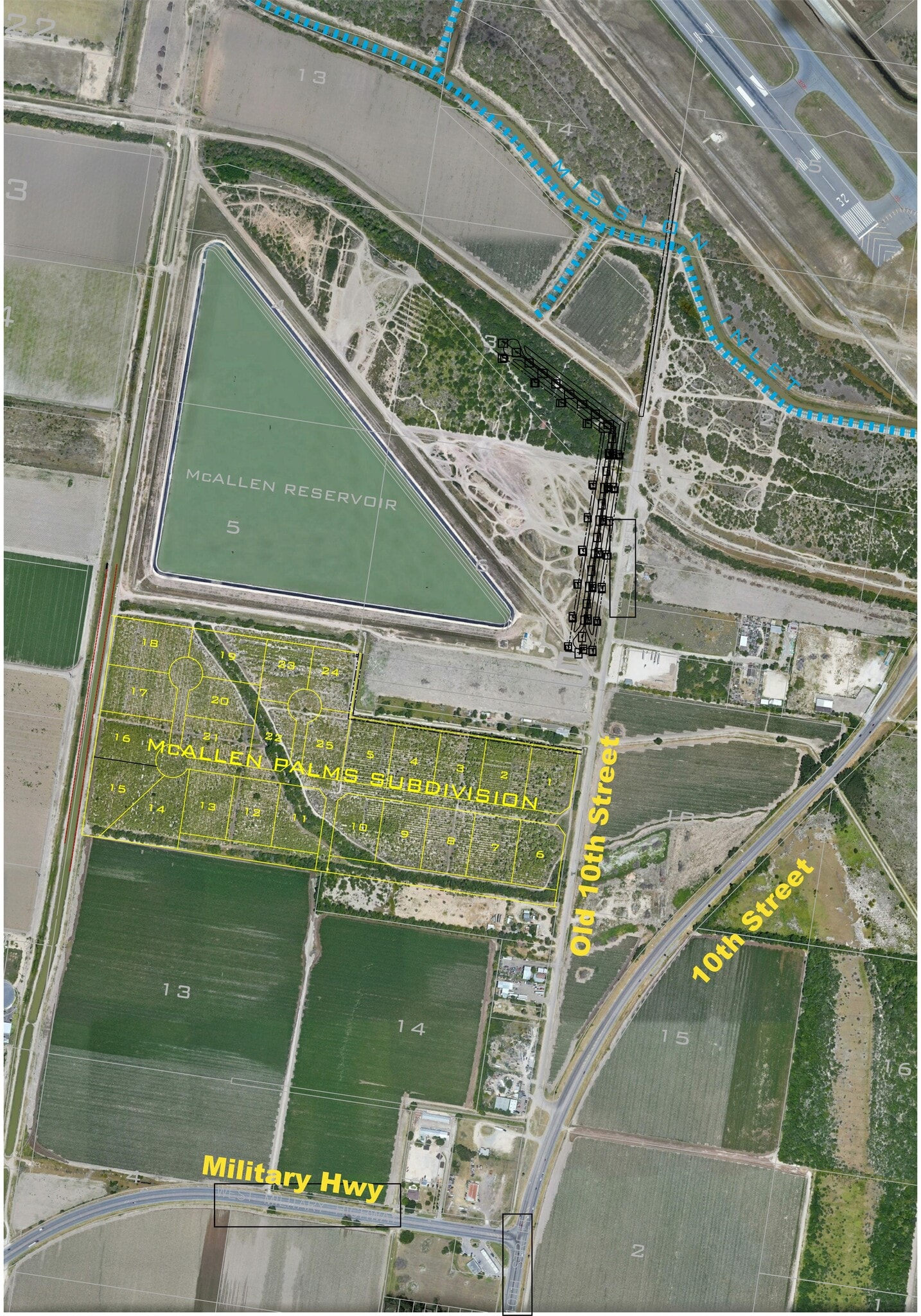 4900 Old 10th Street, McAllen, TX for sale Aerial- Image 1 of 4