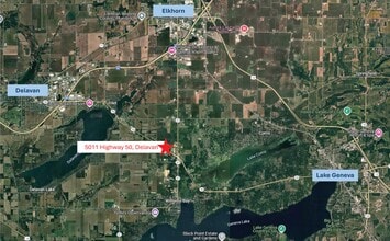 5011 Highway 50, Delavan, WI - AERIAL map view - Image1