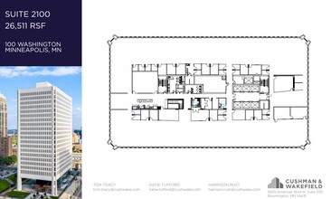 100 Washington Ave S, Minneapolis, MN à louer Plan d’étage- Image 1 de 1