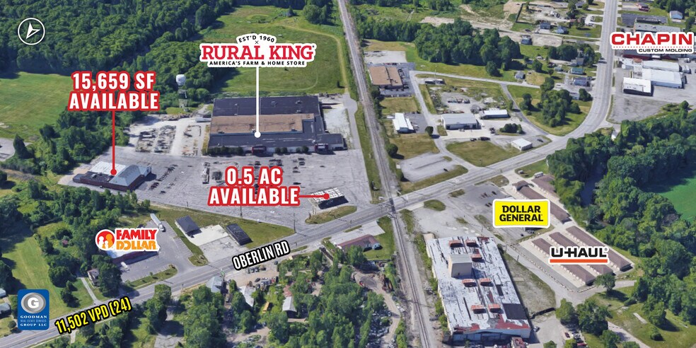 426 Oberlin Rd, Elyria, OH à louer - Aérien - Image 2 de 3