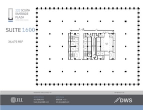222 S Riverside Plz, Chicago, IL à louer Plan d’étage- Image 1 de 1