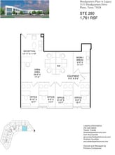 8560 Belleview Dr, Plano, TX for lease Floor Plan- Image 1 of 1