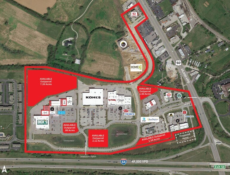 7700 John Davis Dr, Frankfort, KY for lease - Aerial - Image 2 of 3