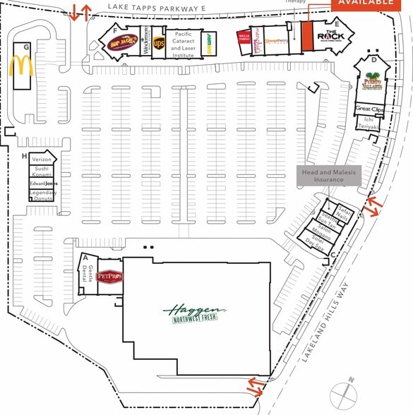1408 Lake Tapps Pky E, Auburn, WA à louer - Plan de site - Image 3 de 3