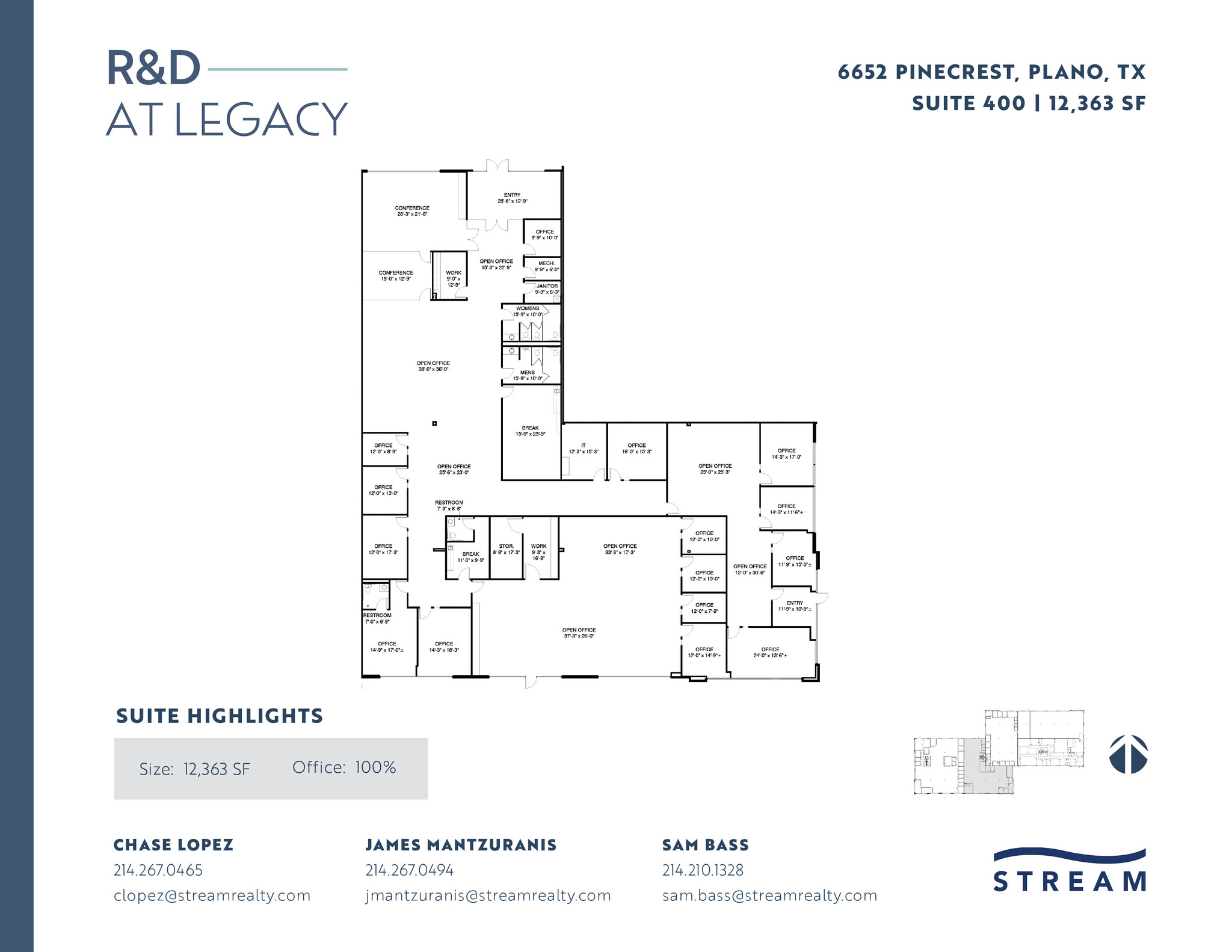 6400 Pinecrest Dr, Plano, TX à louer Plan d’étage- Image 1 de 1