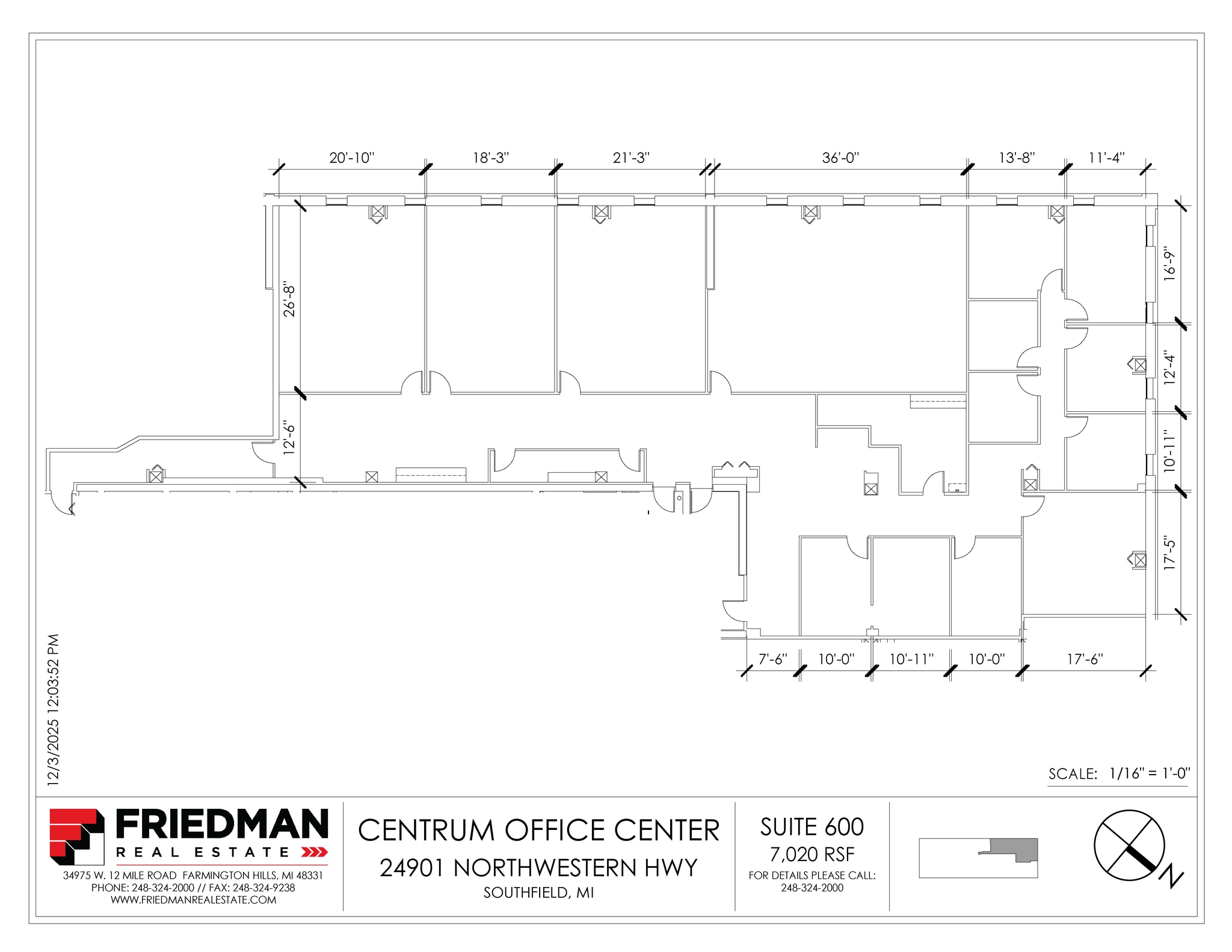 24901 Northwestern Hwy, Southfield, MI for lease Floor Plan- Image 1 of 1