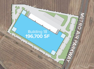 Metro Air Pky, Sacramento, CA à louer Plan de site- Image 1 de 2