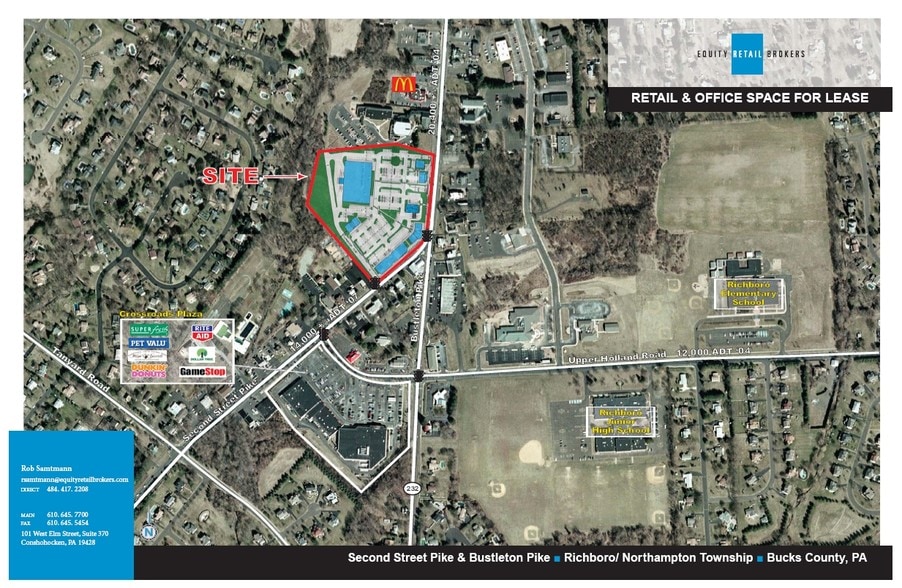 2nd Street Pike, Richboro, PA à louer - Aérien - Image 2 de 8