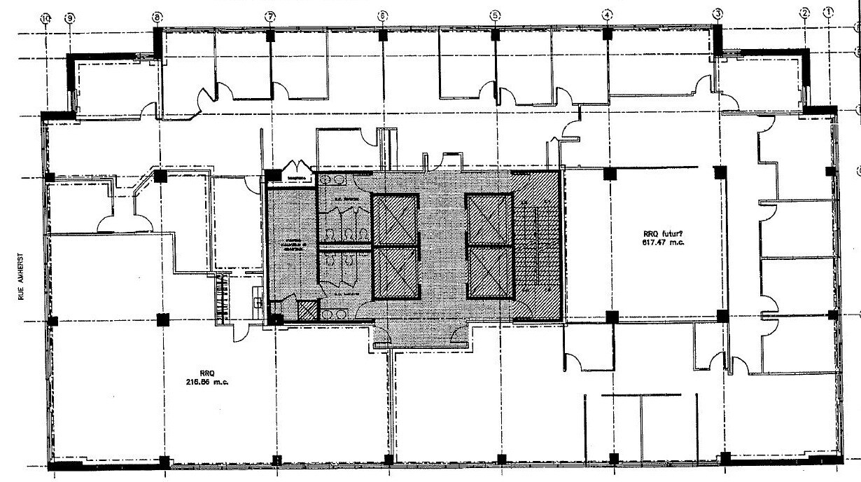 1055 Boul René-Lévesque E, Montréal, QC à louer Plan d’étage- Image 1 de 1