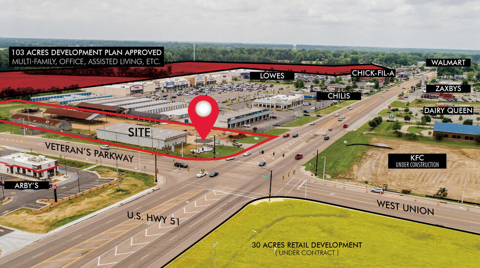 8612 Hwy 51 N, Millington, TN for sale - Site Plan - Image 1 of 1