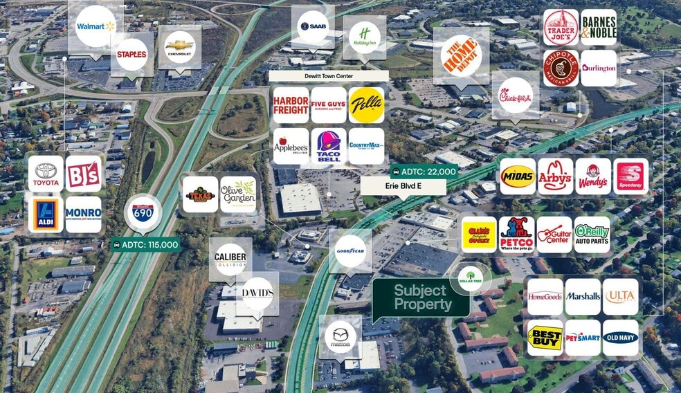 3130 Erie Blvd E, Syracuse, NY à vendre - Aérien - Image 3 de 3