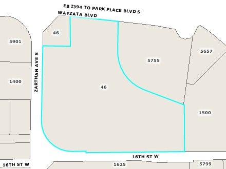 5775 Wayzata Blvd, Saint Louis Park, MN for lease - Plat Map - Image 2 of 8
