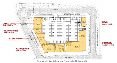 10568 Gateway Promenade, El Monte, CA à louer Plan de site- Image 1 de 1