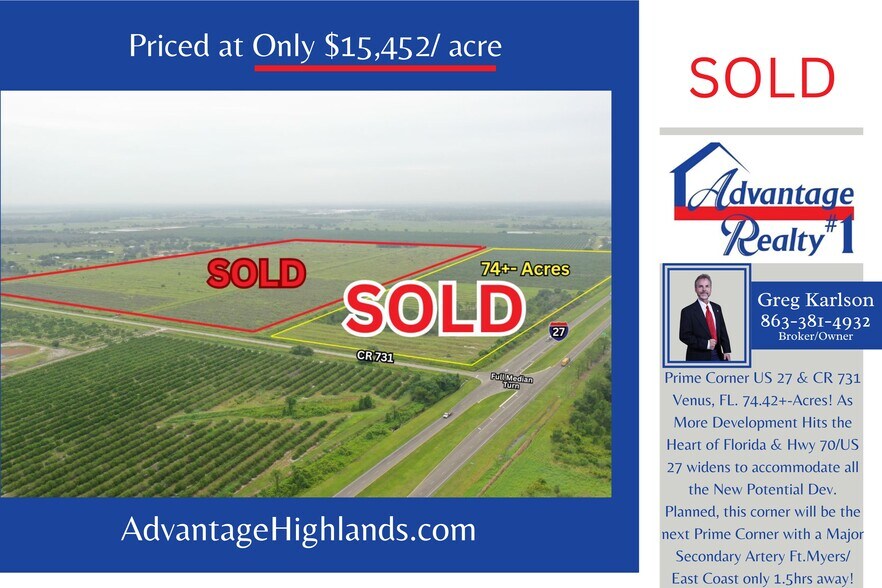 220 US 27 hwy, Venus, FL for sale - Building Photo - Image 1 of 5