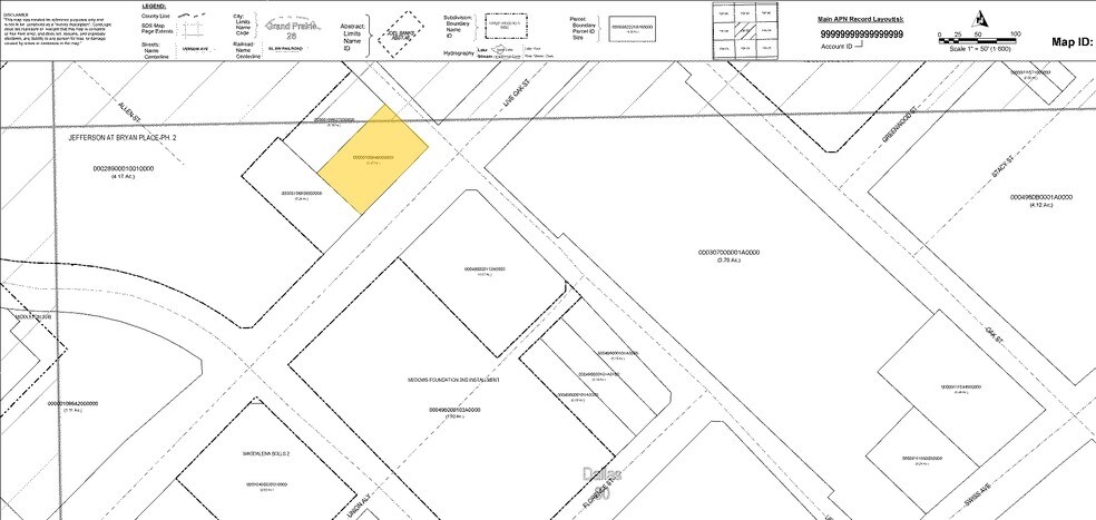 2823-2825 Live Oak St, Dallas, TX à louer - Plan cadastral - Image 2 de 2