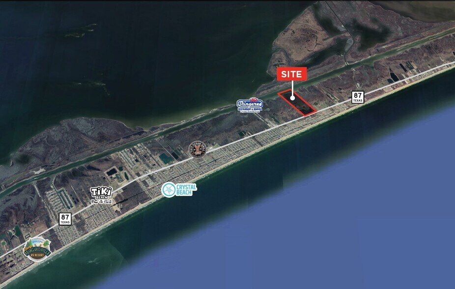 0 Texas State Highway 87, Port Bolivar, TX for sale - Aerial - Image 2 of 2