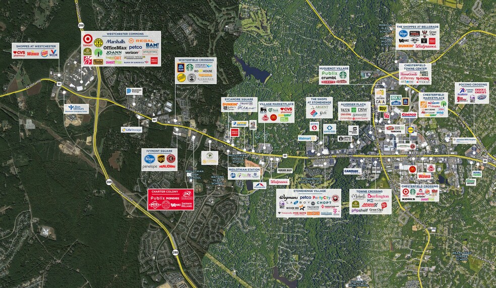 Charter Colony Pky, Midlothian, VA à vendre - Aérien - Image 2 de 3