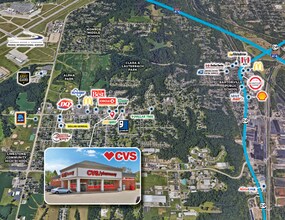 1008 W Garfield Ave, Bartonville, IL - Aerial  map view