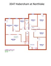 3547 Habersham At Northlake, Tucker, GA à louer Plan d’étage- Image 1 de 1