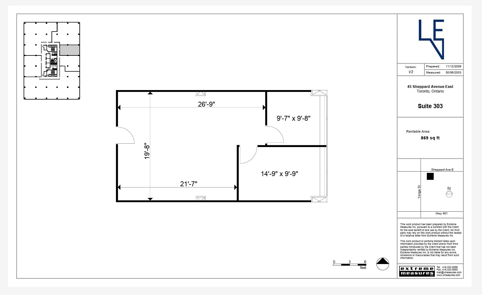 45 Sheppard Ave E, Toronto, ON for lease Floor Plan- Image 1 of 1