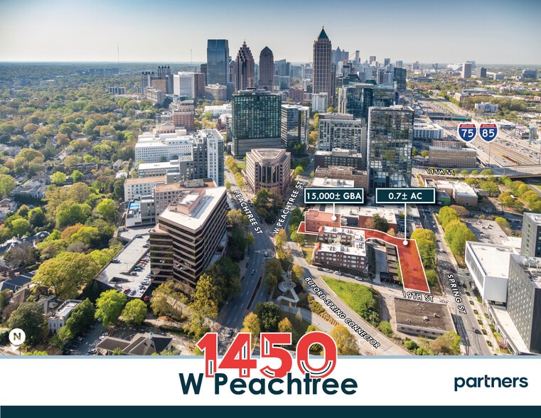 1450 W Peachtree St NW, Atlanta, GA for sale - Aerial - Image 2 of 16