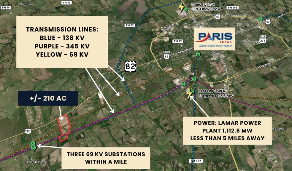 210 Acres on Hwy 82, Brookston, TX à vendre - Photo principale - Image 1 de 8