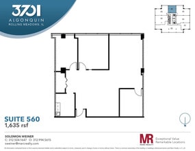 3701 Algonquin Rd, Rolling Meadows, IL for lease Floor Plan- Image 1 of 7
