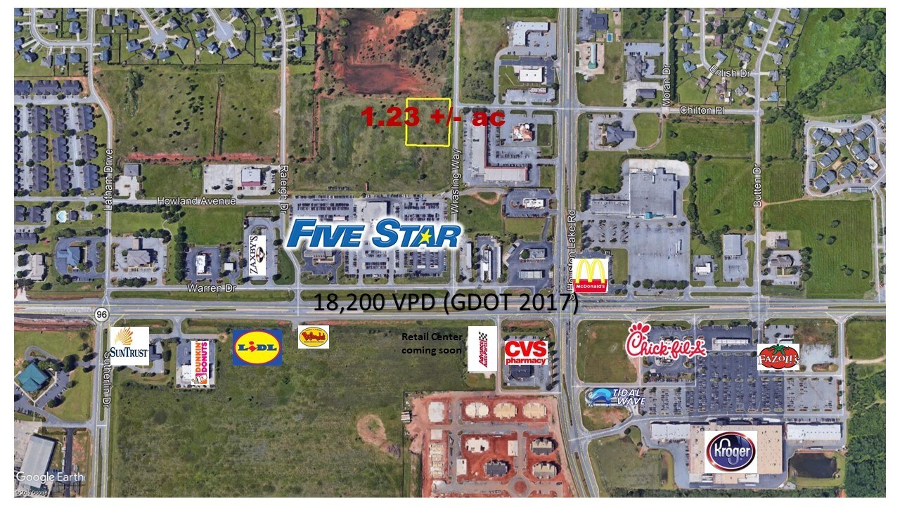 401 W Wrasling Way, Warner Robins, GA à vendre Aérien- Image 1 de 2