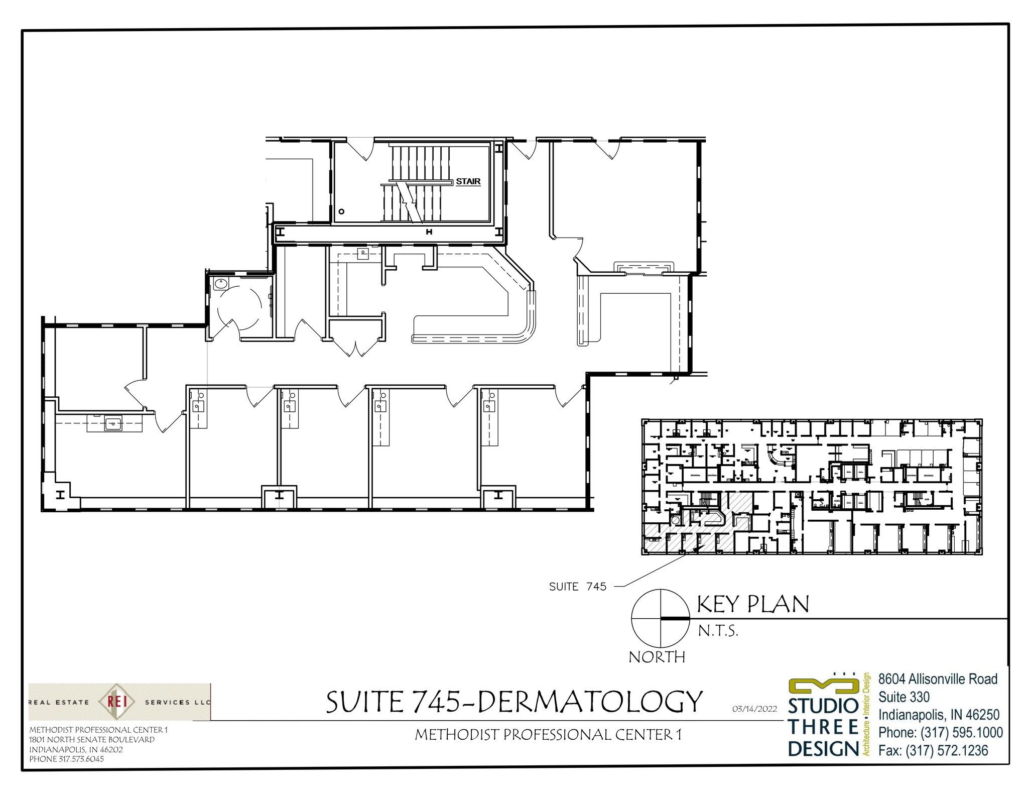 1801 N Senate Blvd, Indianapolis, IN à louer Plan de site- Image 1 de 1