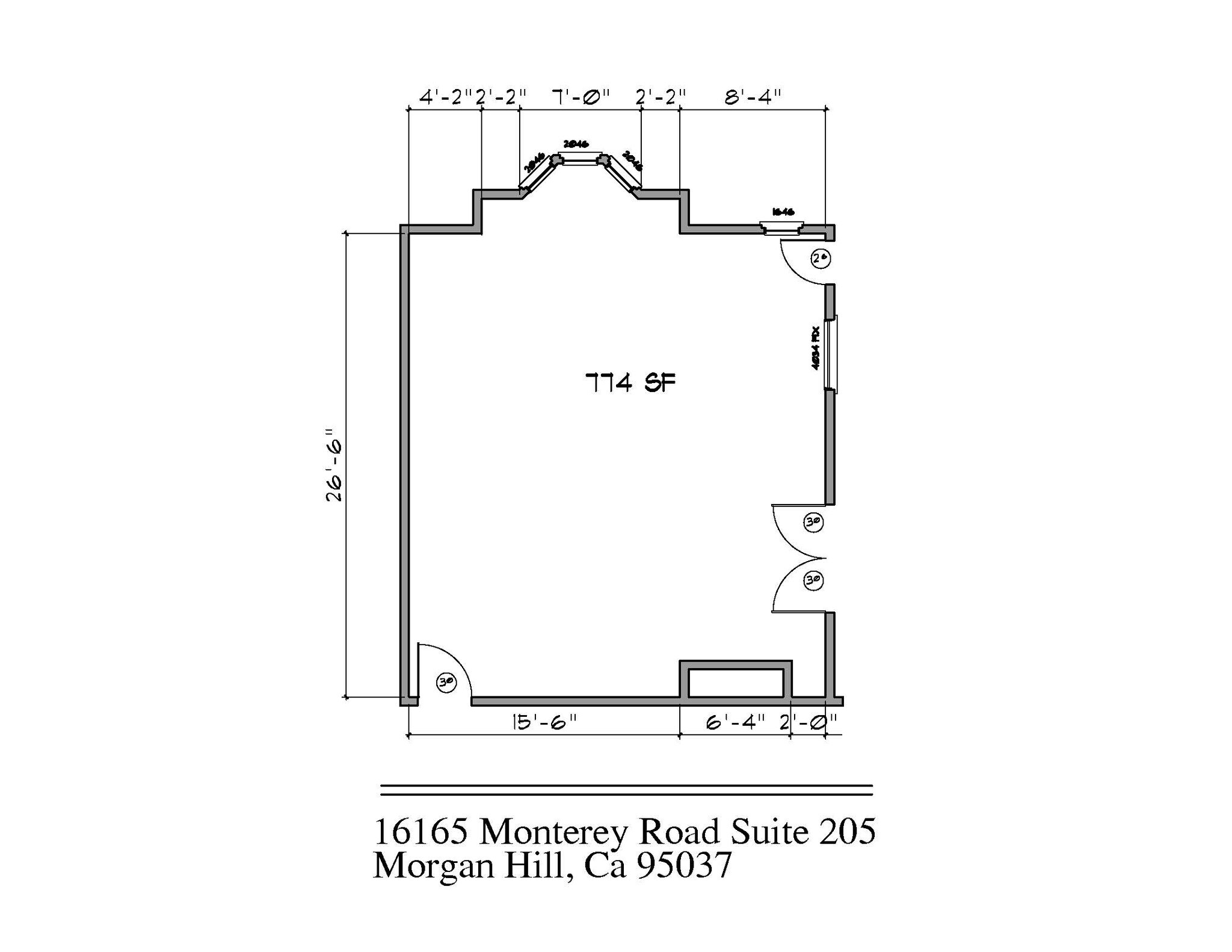 16165 Monterey Rd, Morgan Hill, CA for lease Floor Plan- Image 1 of 5