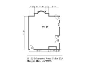 16165 Monterey Rd, Morgan Hill, CA for lease Floor Plan- Image 1 of 5