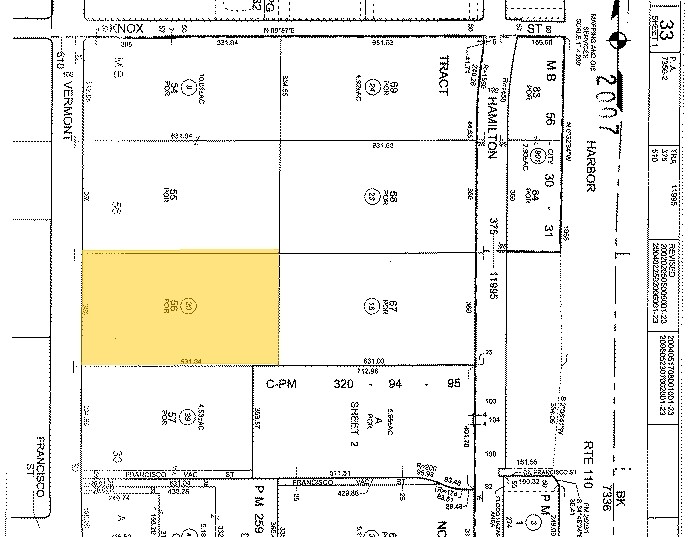 19750 S Vermont Ave, Torrance, CA for lease - Plat Map - Image 2 of 9