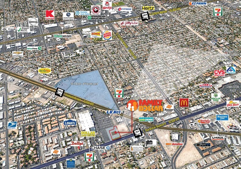 2597 E Charleston Blvd, Las Vegas, NV à vendre - Photo du bâtiment - Image 3 de 5