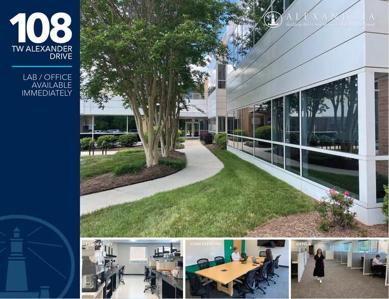 110 Tw Alexander Dr, Research Triangle Park, NC à louer - Photo du bâtiment - Image 1 de 8