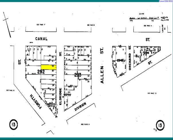 19 Eldridge St, New York, NY à louer - Plan cadastral - Image 2 de 4