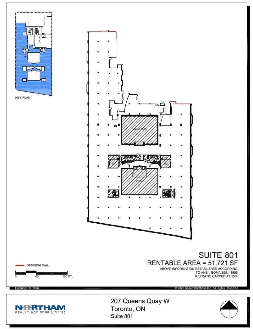 207 Queens Quay W, Toronto, ON à louer Plan d’étage- Image 1 de 1