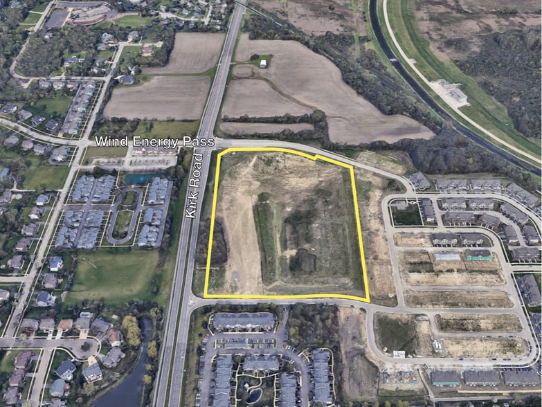 Kirk Rd & Wind Energy Pass Rd, Batavia, IL for sale - Aerial - Image 2 of 3