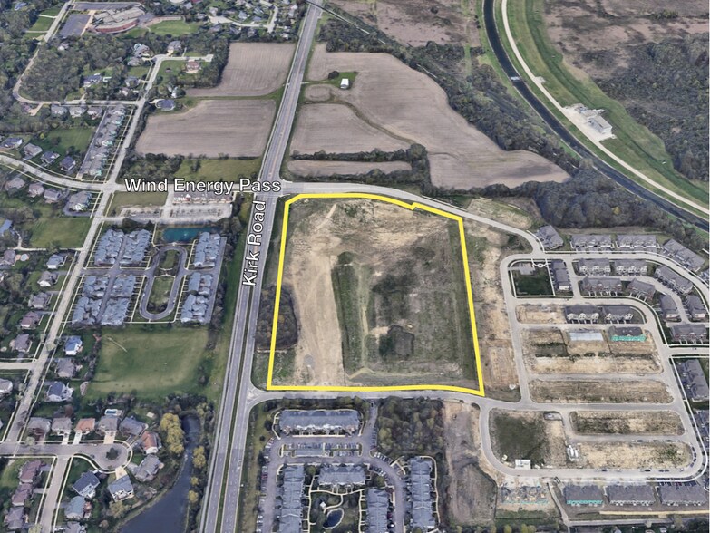 Kirk Rd & Wind Energy Pass Rd, Batavia, IL à vendre - Aérien - Image 2 de 3